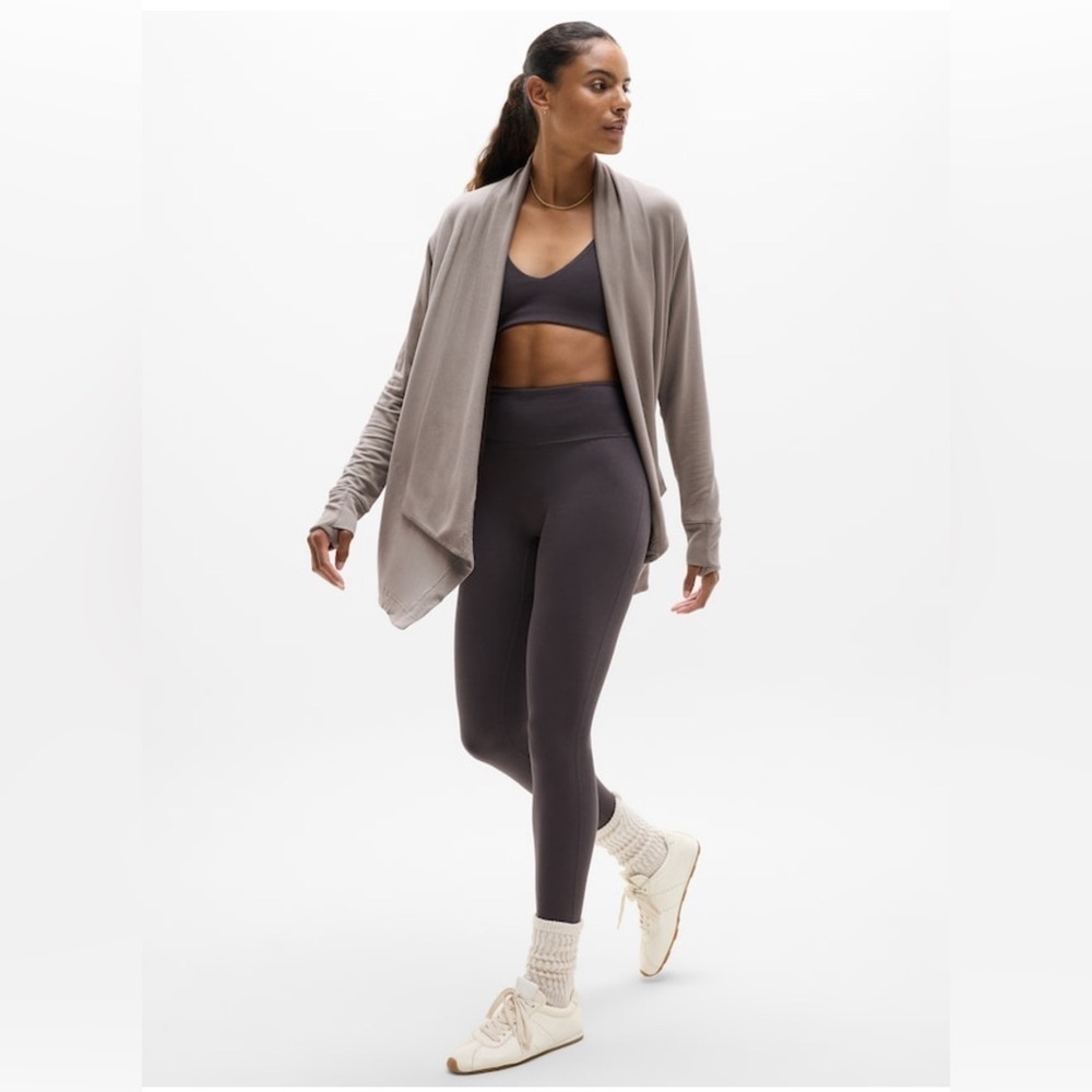 NWT Athleta Pranayama Restore Mortar Mushroom Wrap Size 1X (#882498)